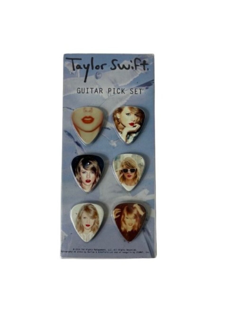 Taylor Swift 2014 Guitar Pick Set 6 Picks New Sealed Music Collectible